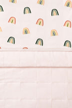 Toddler Blanket in Retro Rainbow 1.0