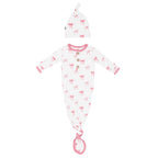 Knotted Day Gown with Hat Set in Bow