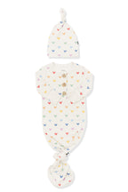 Knotted Day Gown with Hat Set in Pastel Mickey Mouse