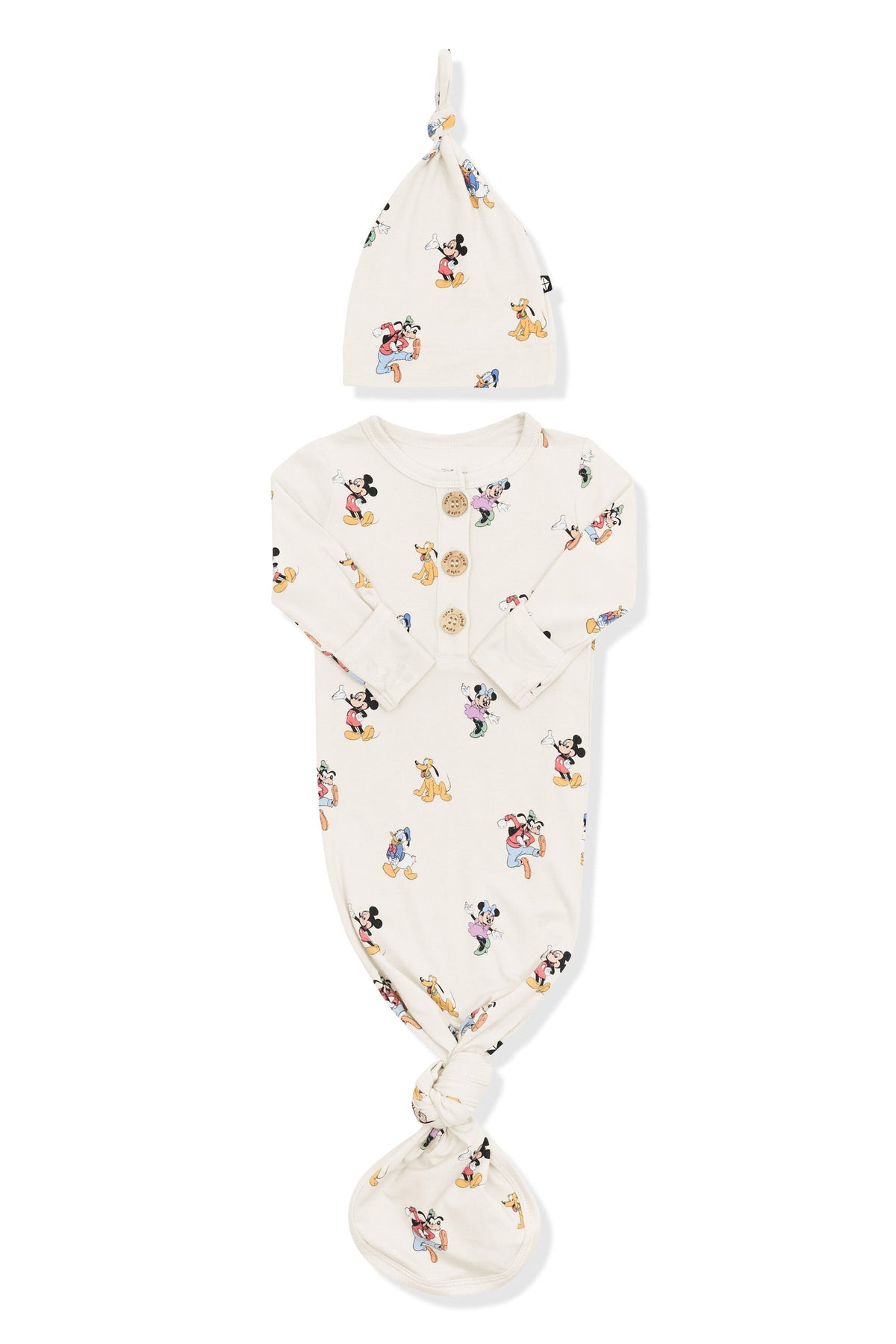 Knotted Day Gown with Hat Set in Mickey Mouse and Friends