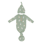 Knotted Day Gown with Hat Set in Silly Goose