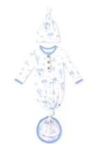 Knotted Day Gown with Hat Set in Toile Safari