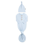 Knotted Day Gown with Hat Set in Breeze