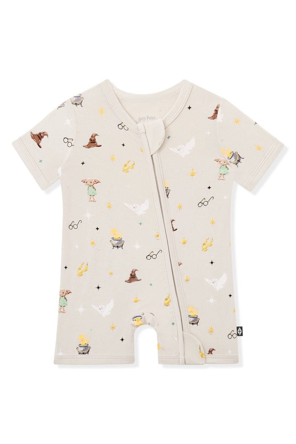 Zipper Shortall Romper in Starry Icon
