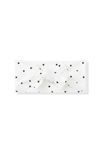 Knotted Bow Headband in Midnight Polka Dot