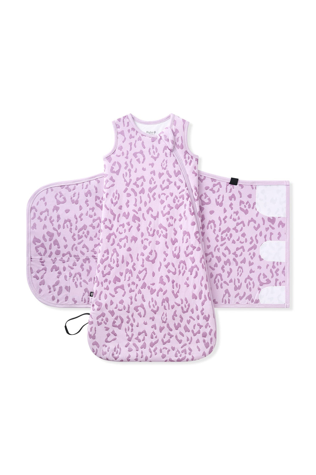 Sleep Bag Swaddler in Thistle Leopard 1.0