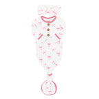Knotted Day Gown with Bow Set in Bow