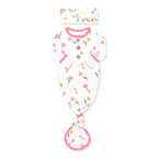 Knotted Day Gown with Bow Set Set in Tulip