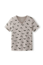 Women's Oversized V-Neck Tee in Bats