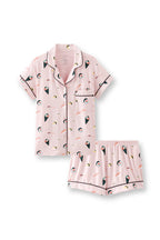 Women's Short Sleeve Pajama Set in Blush Sushi