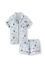 Women's Short Sleeve Pajama Set in Ice Sushi