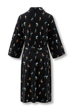 Women’s Kimono Robe in Midnight Wildflower
