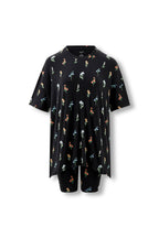 Women’s Biker Short Set in Midnight Wildflower