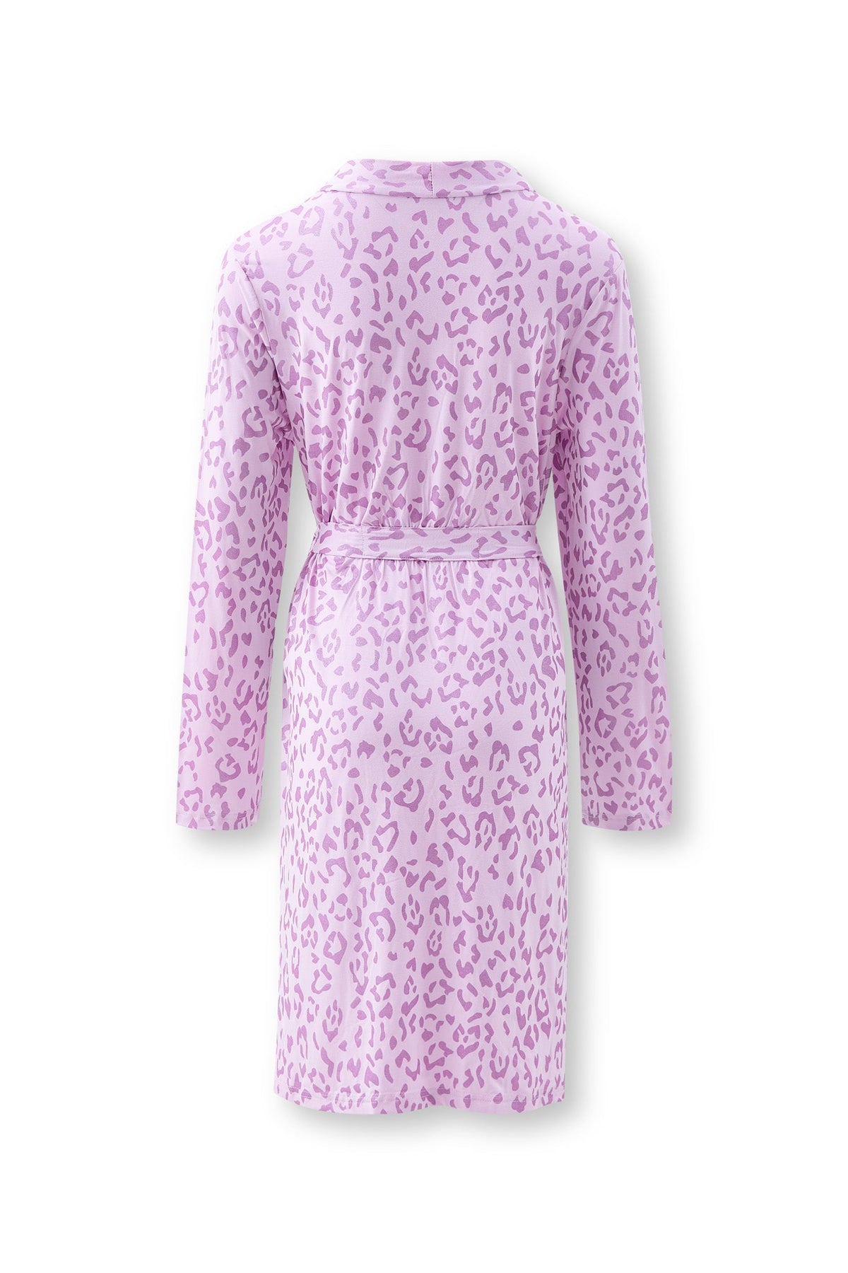 Women's Lounge Robe in Thistle Leopard