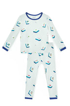 Long Sleeve Pajamas in Dew Mahjong