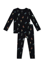 Long Sleeve Pajamas in Midnight Wildflower