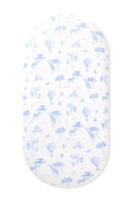 Oval Bassinet Sheet in Toile Safari