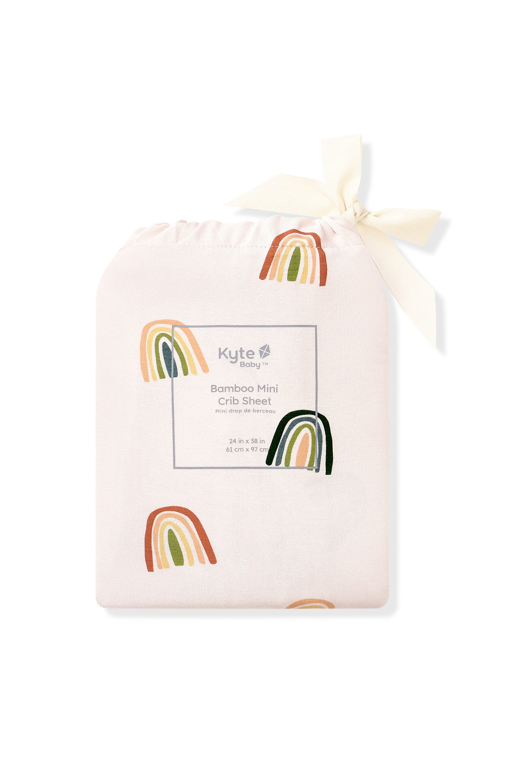 Mini Crib Sheet in Retro Rainbow