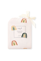Mini Crib Sheet in Retro Rainbow