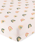 Mini Crib Sheet in Retro Rainbow