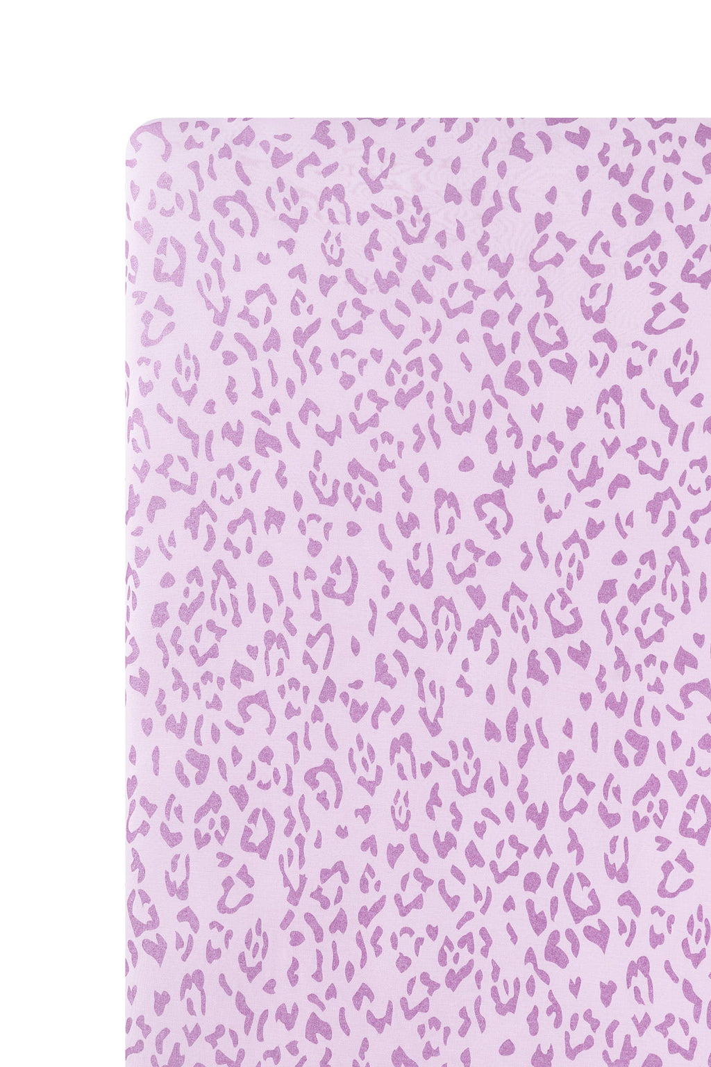 Crib Sheet in Thistle Leopard