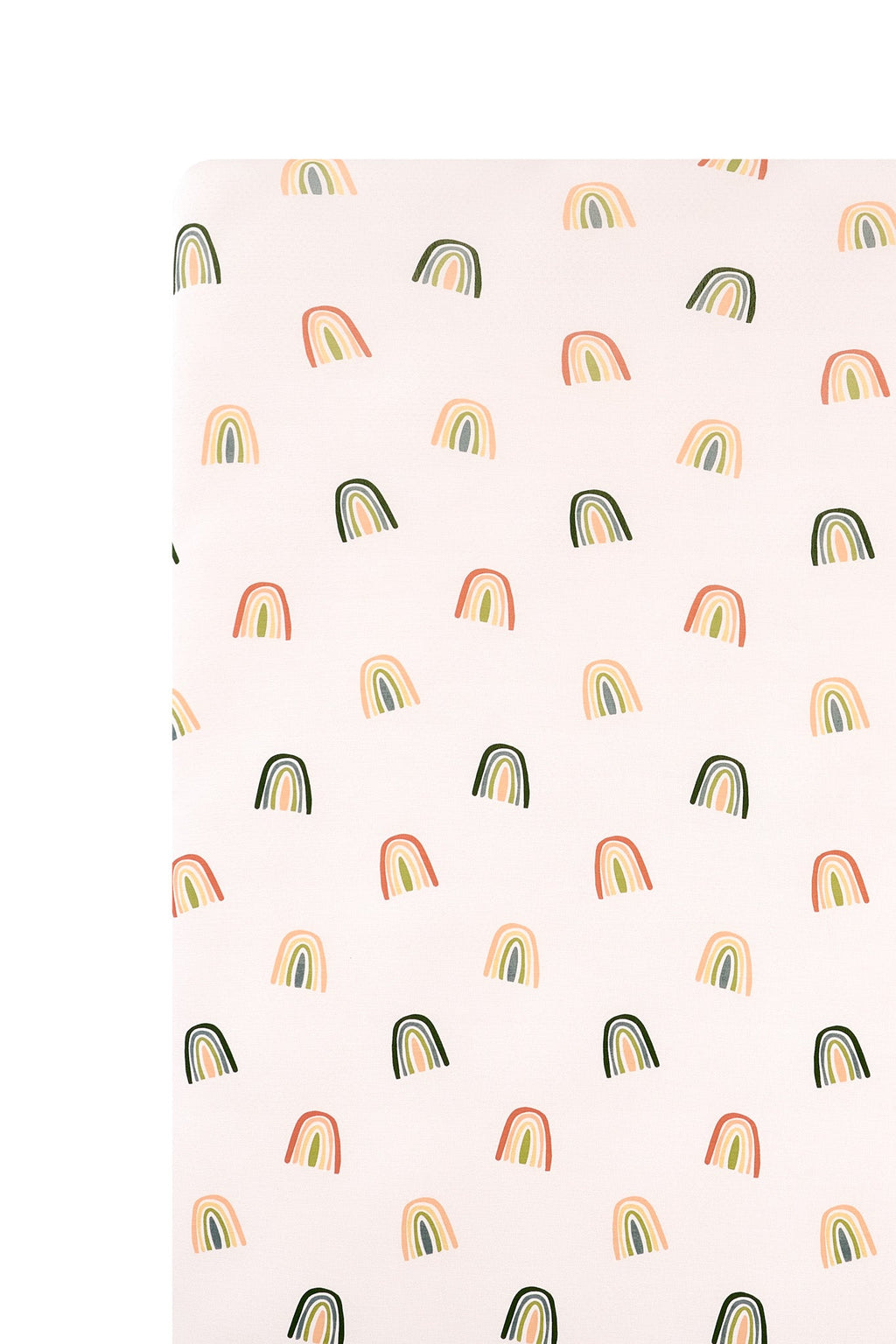 Crib Sheet in Retro Rainbow