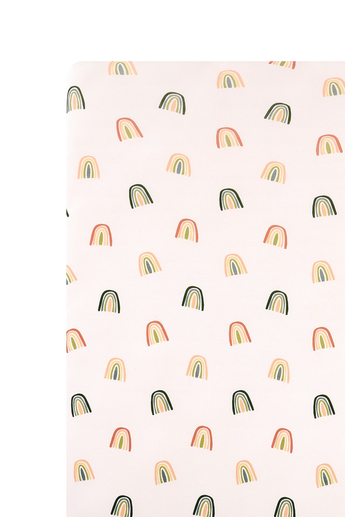 Crib Sheet in Retro Rainbow