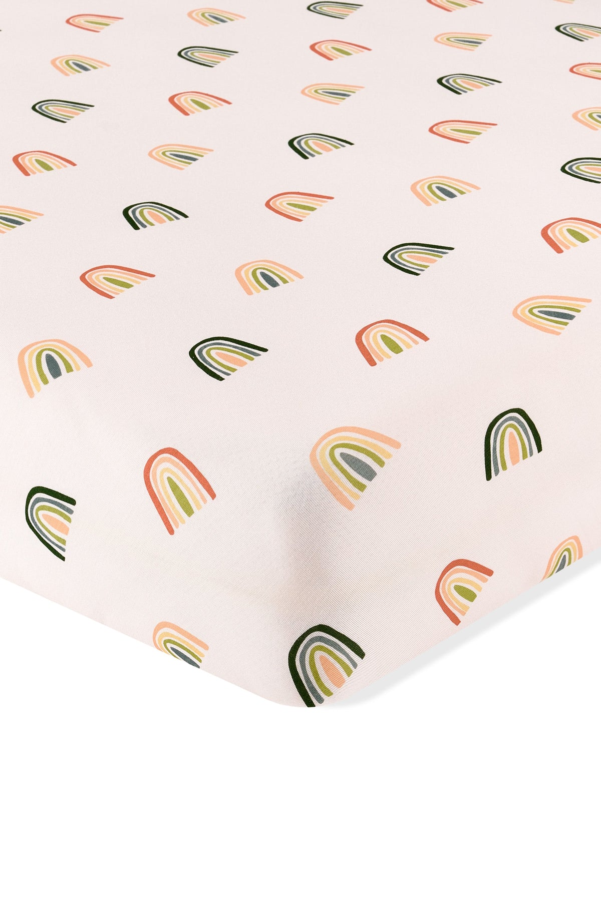 Crib Sheet in Retro Rainbow