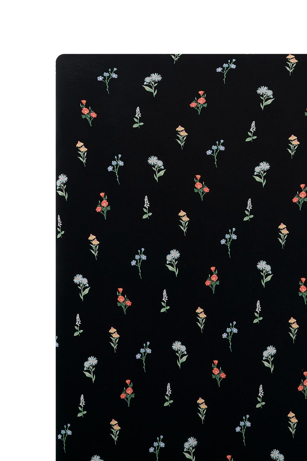 Crib Sheet in Midnight Wildflower