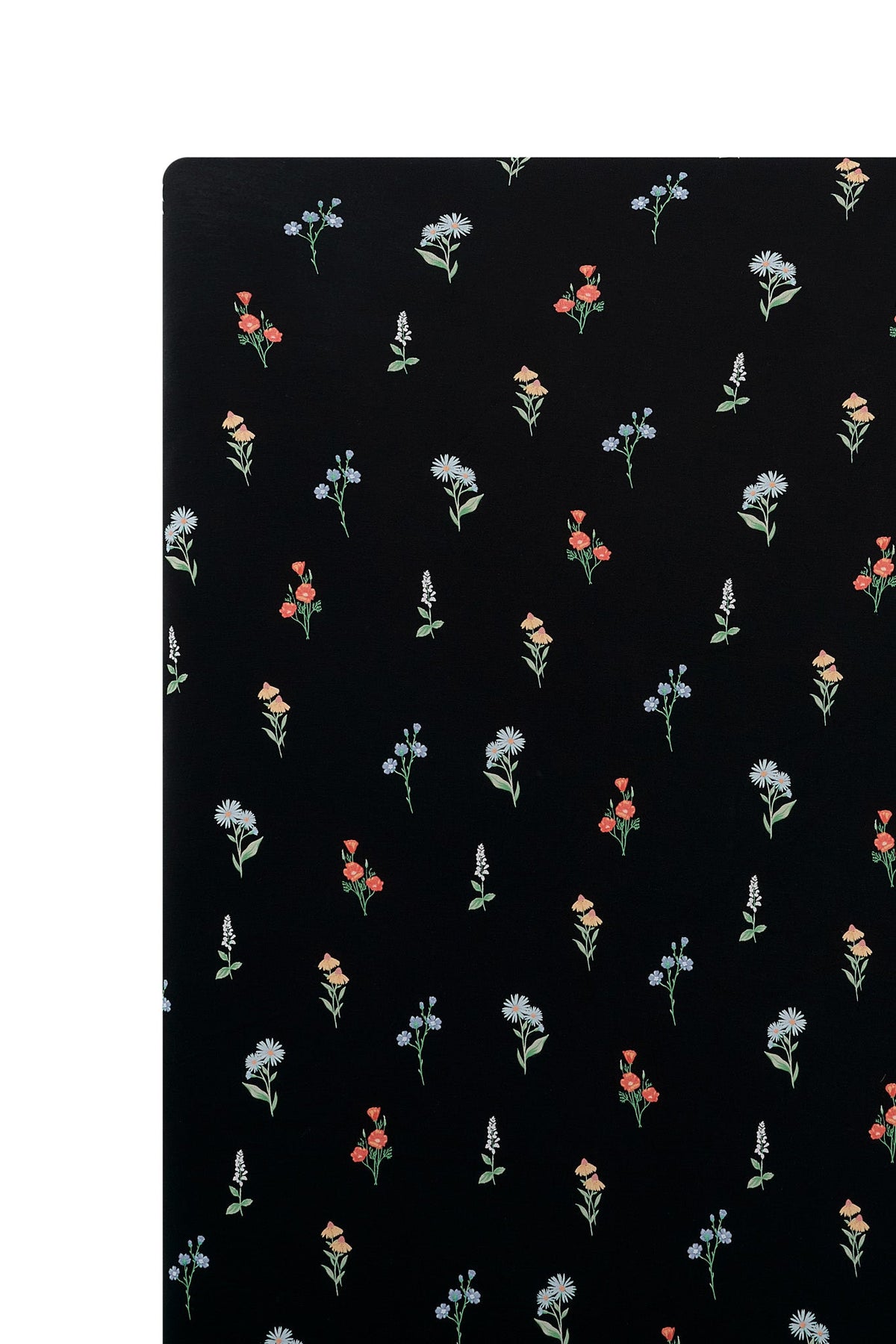 Crib Sheet in Midnight Wildflower