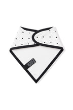 Bib in Midnight Polka Dot