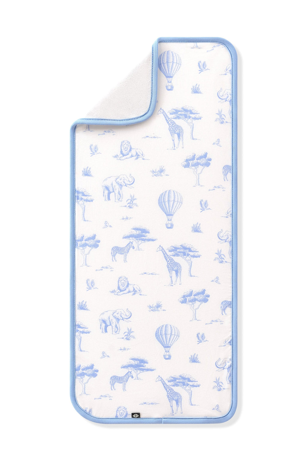 Burp Cloth in Toile Safari