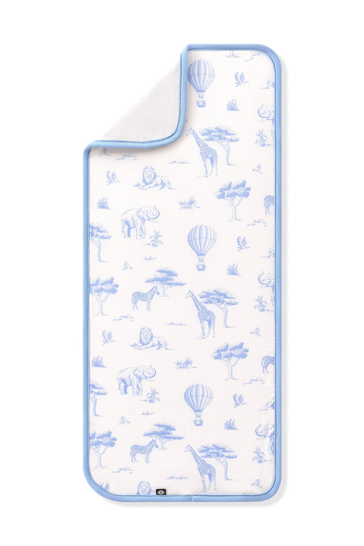 Burp Cloth in Toile Safari