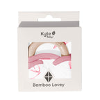 Lovey in Bow with Removable Wooden Teething Ring