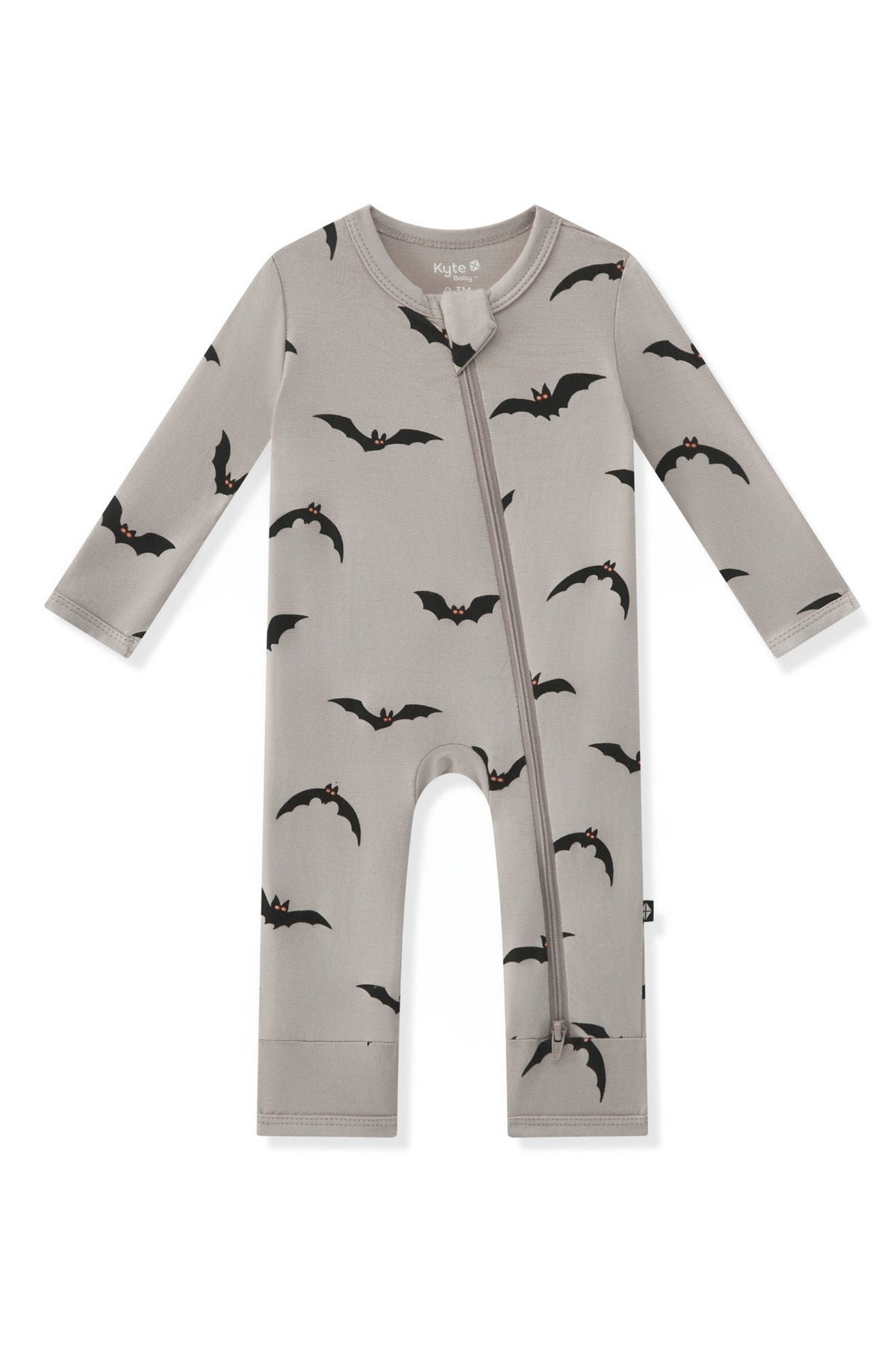 Zippered Romper in Bats