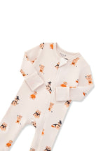 Zippered Romper in Halloween Teddy