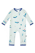Zippered Romper in Dew Mahjong