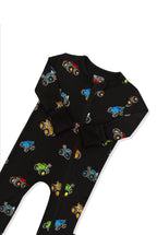 Zippered Romper in Monster Truck