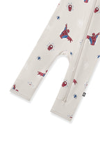 Zippered Romper in Spider-Man