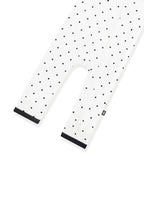 Zippered Romper in Midnight Polka Dot