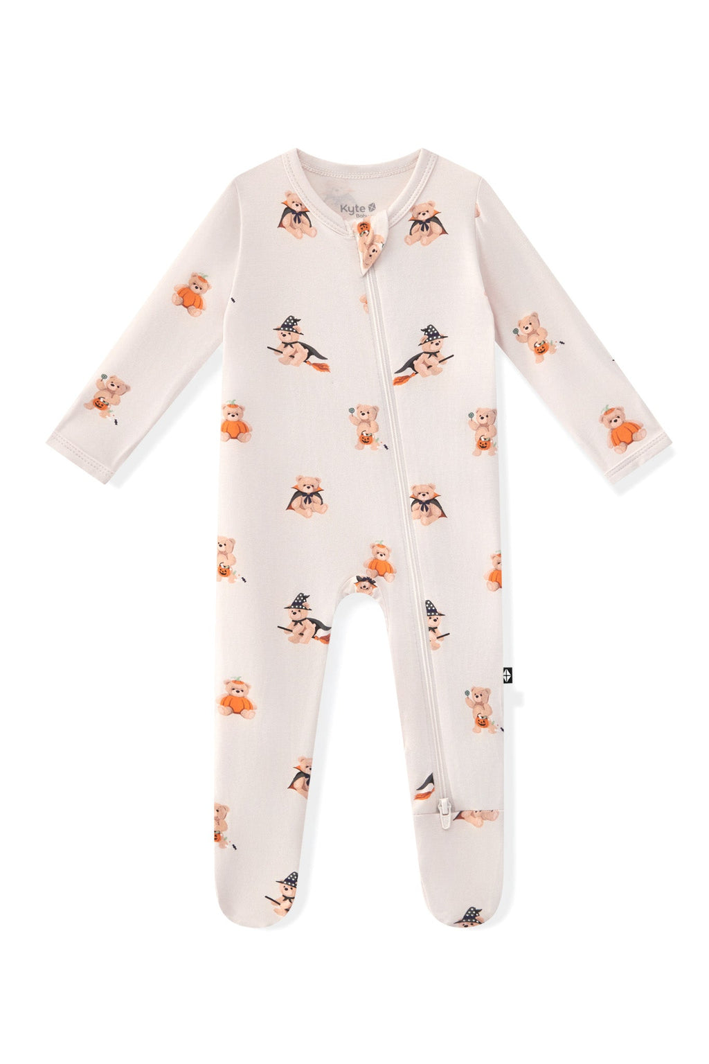 Zippered Footie in Halloween Teddy