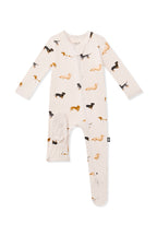 Zippered Footie in Dachshund
