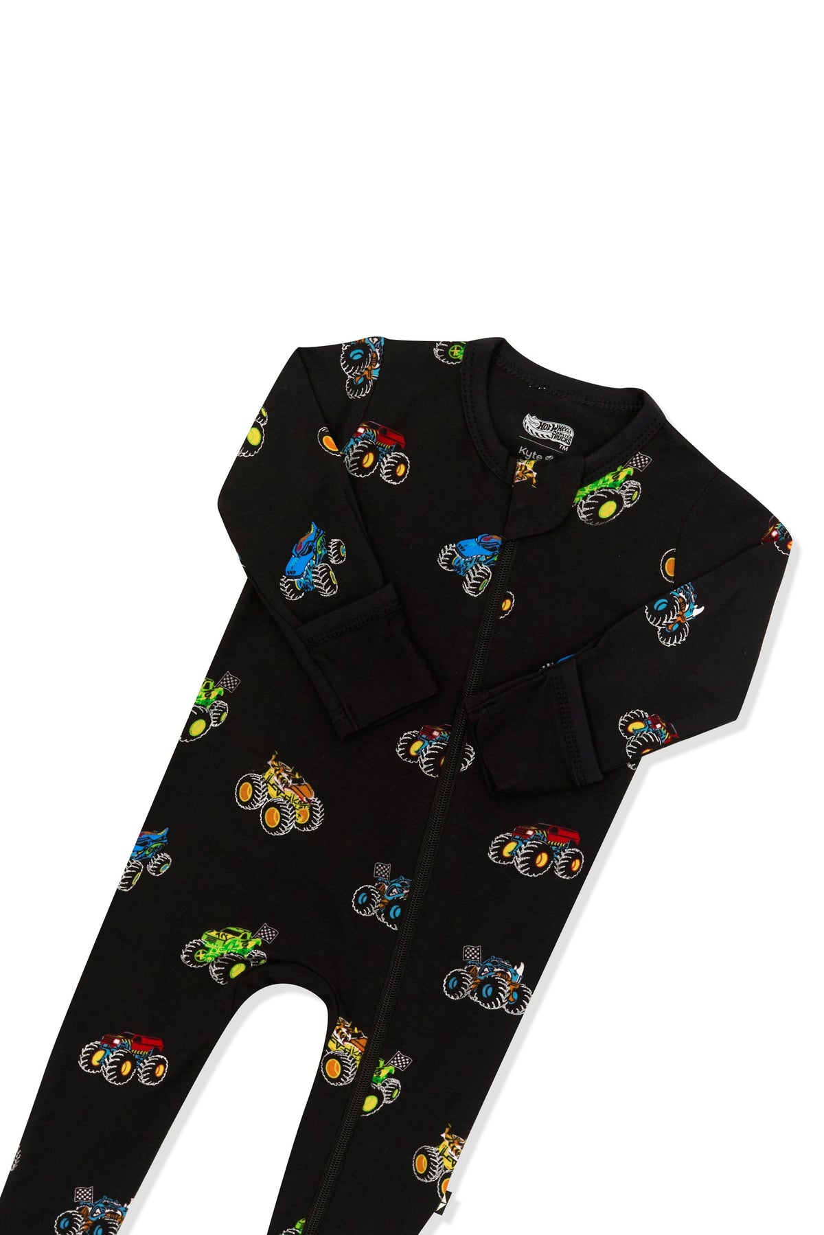 Zippered Footie in Monster Truck