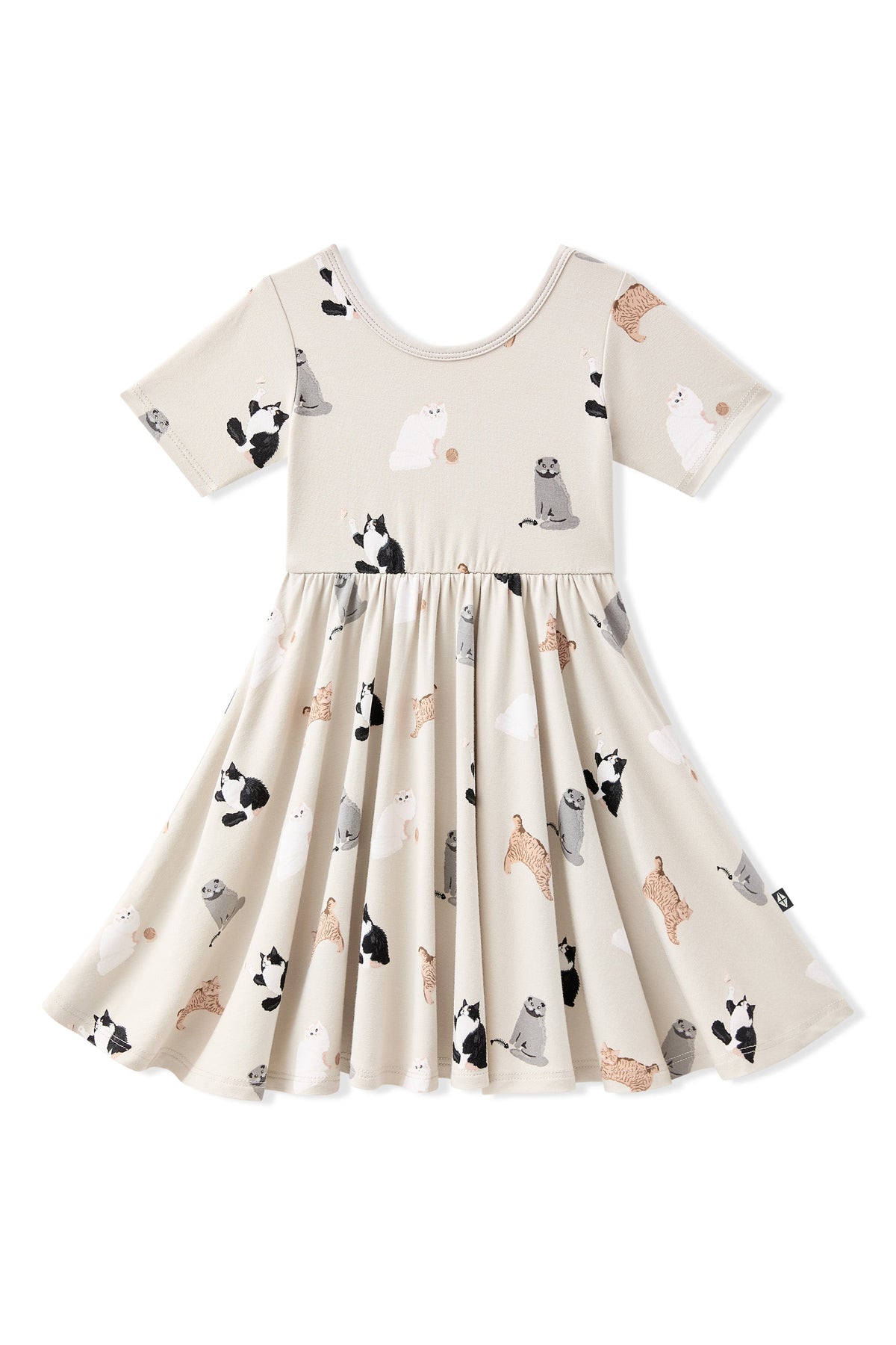 Twirl Dress in Fluffy Cat