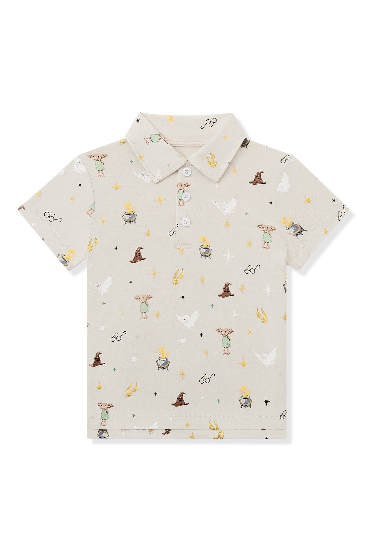 Toddler Short Sleeve Polo in Starry Icon