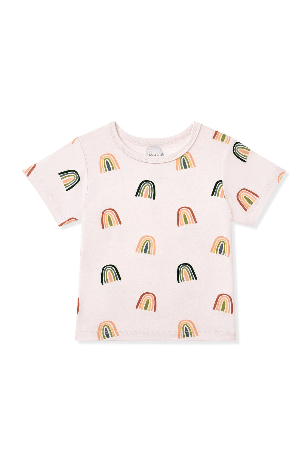 Toddler Basic Tee in Retro Rainbow