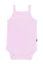 Ribbed Spaghetti Strap Bodysuit in Thistle