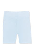 Ribbed Toddler Biker Shorts in Breeze
