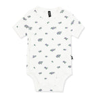 Pointelle Kimono Bodysuit in Spray Rose