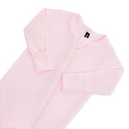Pointelle Zippered Footie in Sakura